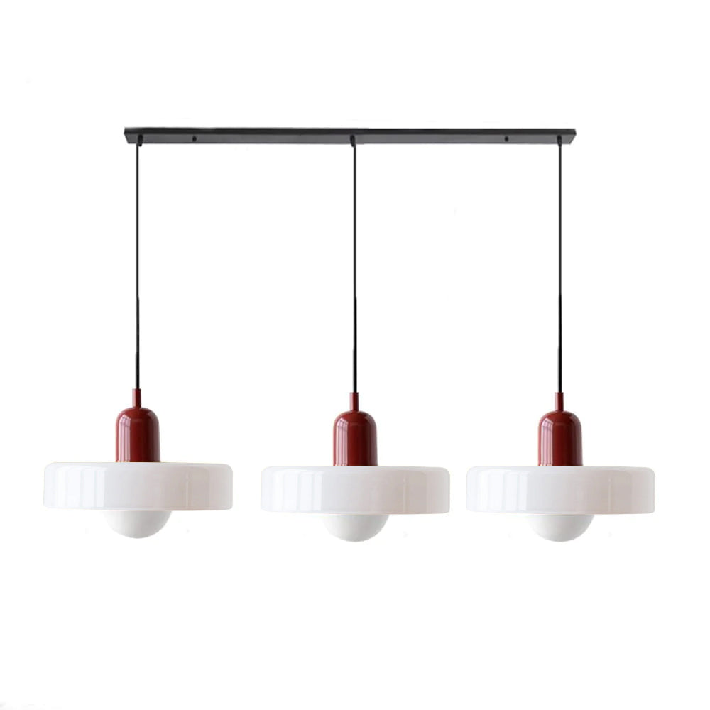 Modern Pendant Light | Triple Glass Ceiling Fixture