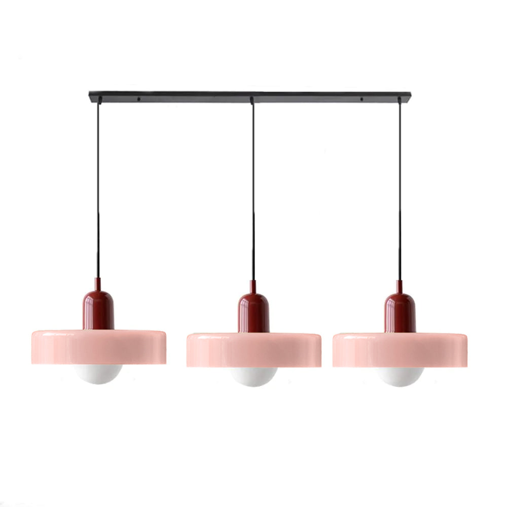 Modern Pendant Light | Triple Glass Ceiling Fixture