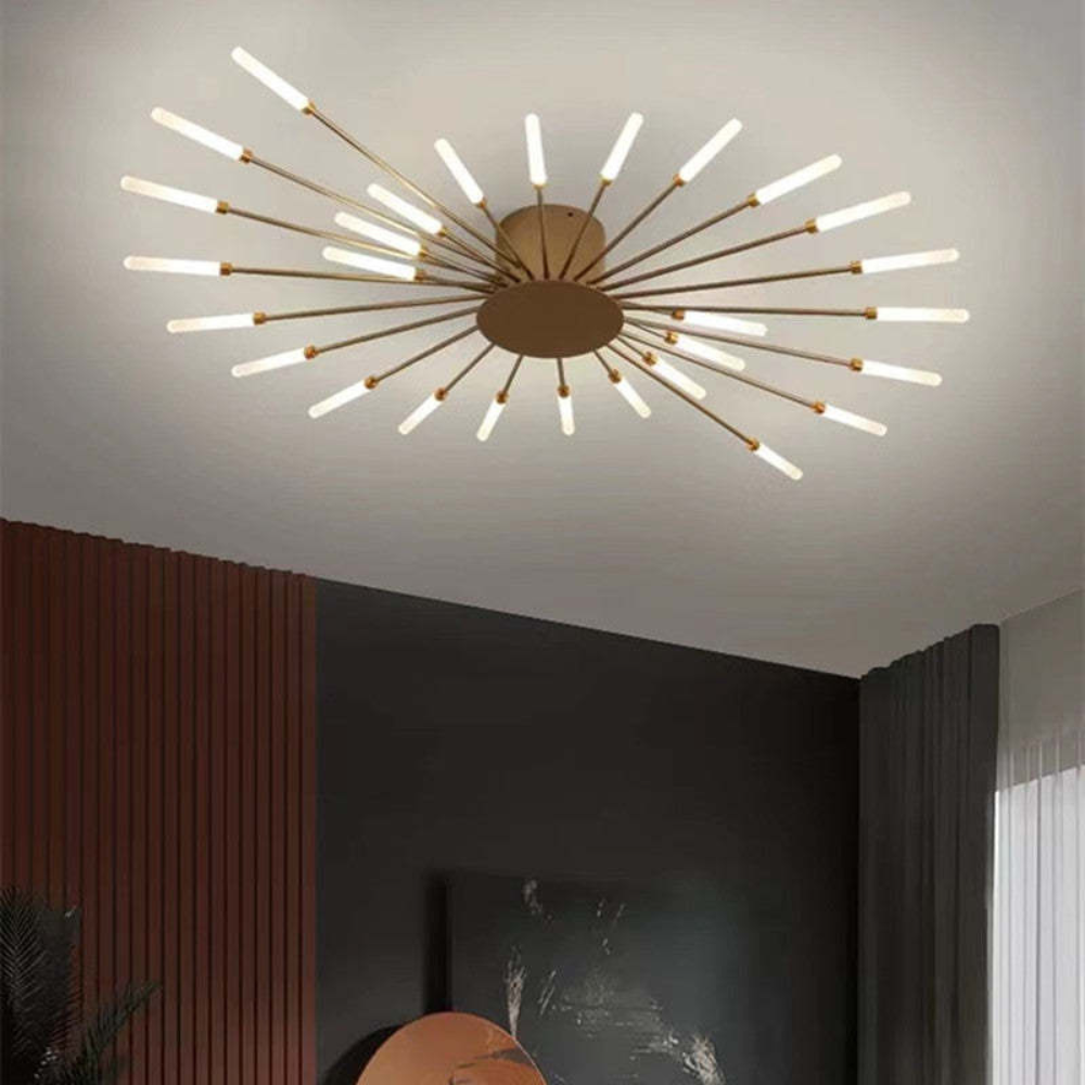 Living Room Modern LED Ceiling Light Fixture | Nordic Fireworks Chandelier