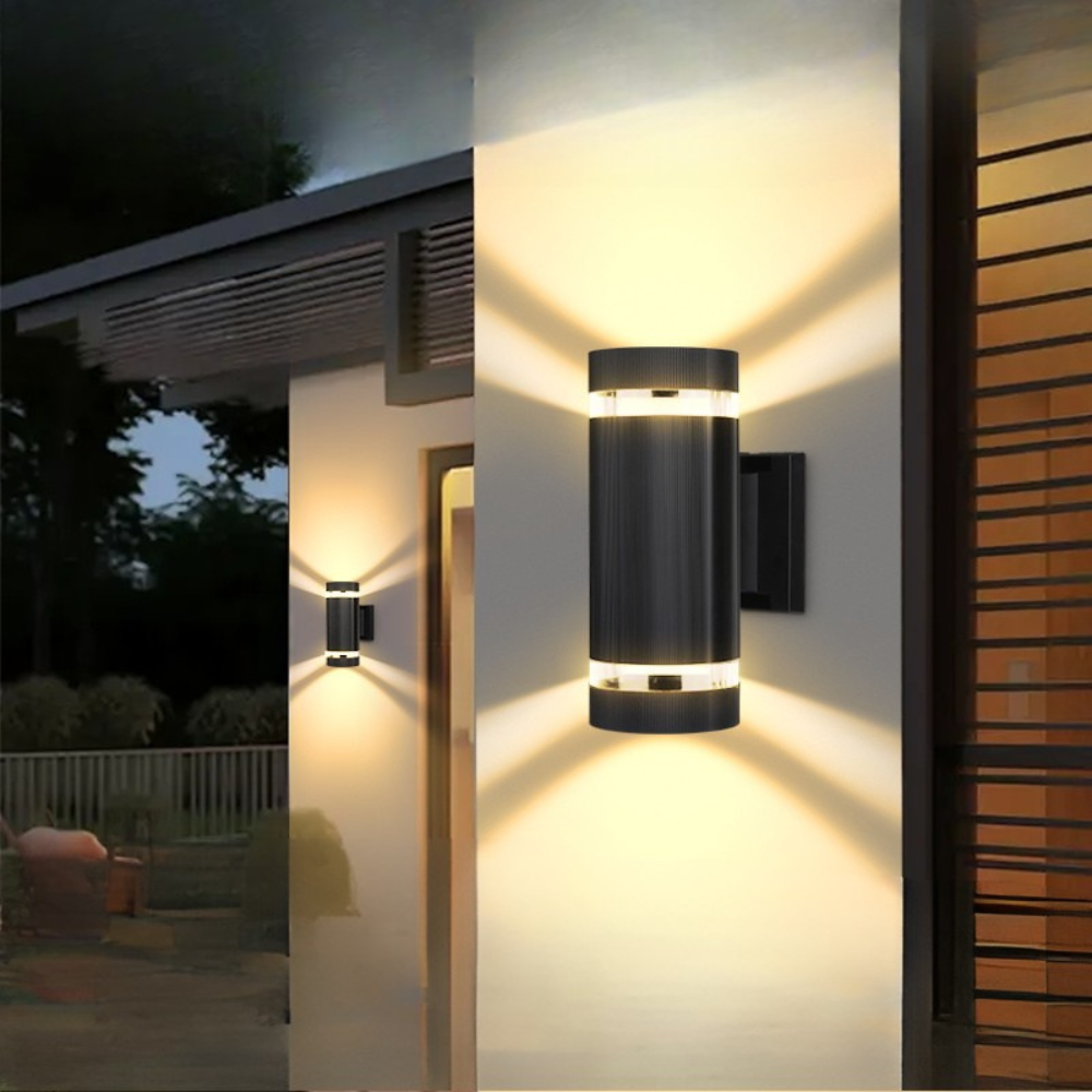 Modern Up Down LED Wall Light | Waterproof Outdoor Sconce for Porch, Garden & Entryway