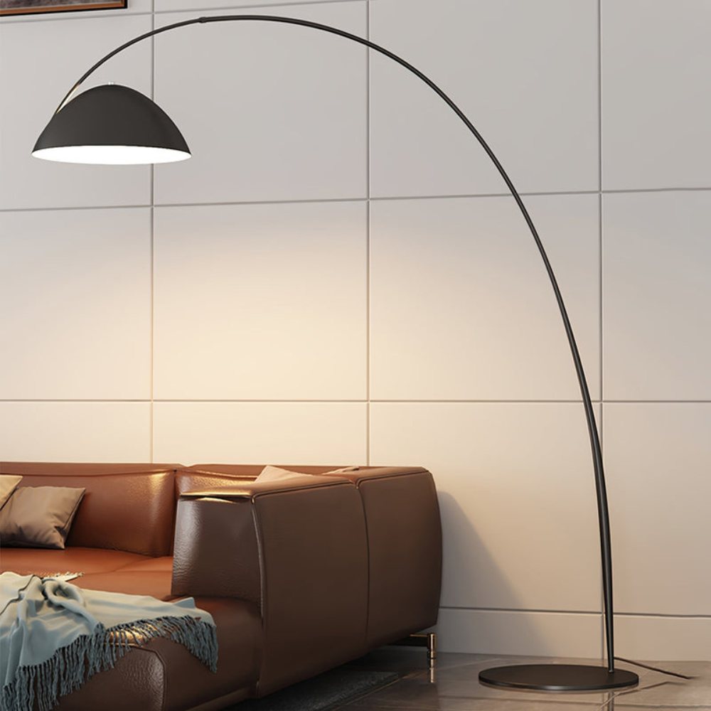 Elegant Curved Floor Lamp | Modern Arched Standing Light