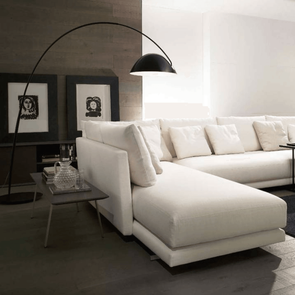 Elegant Curved Floor Lamp | Modern Arched Standing Light