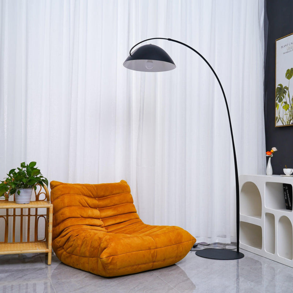 Elegant Curved Floor Lamp | Modern Arched Standing Light