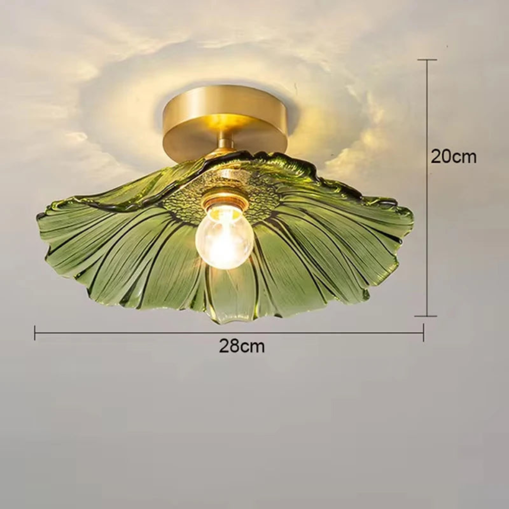 Vintage Pendant Light | Floral Hanging Fixture for Living Room, Bedroom, Dining Area