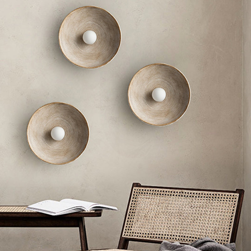 Modern Round Wall Lamp | Minimalist Indoor Light Fixture for Bedroom or Living Room