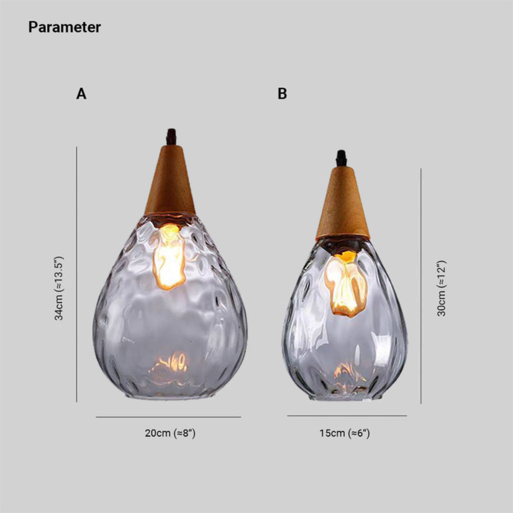 Vintage Teardrop Pendant Light | Classic Hanging Fixture for Dining Rooms and Kitchens