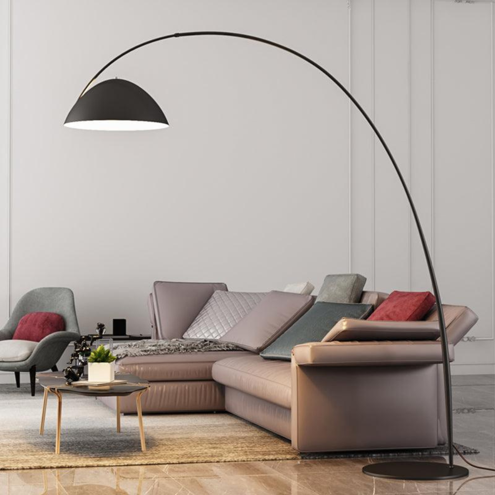 Elegant Curved Floor Lamp | Modern Arched Standing Light