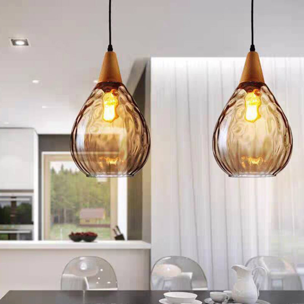 Vintage Teardrop Pendant Light | Classic Hanging Fixture for Dining Rooms and Kitchens