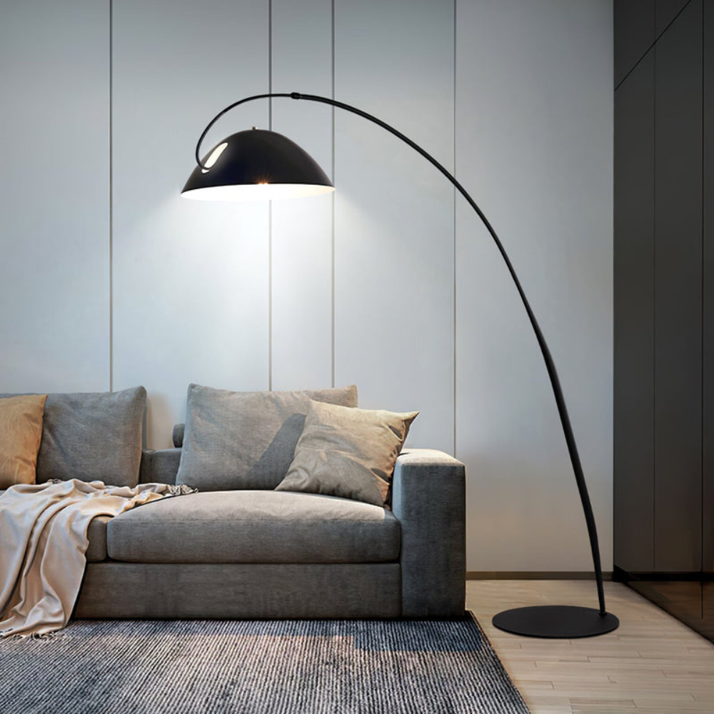 Elegant Curved Floor Lamp | Modern Arched Standing Light