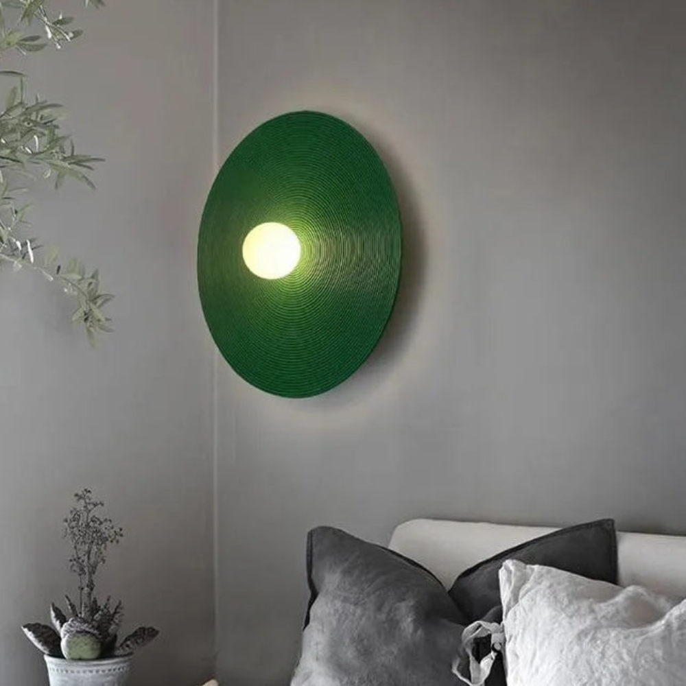 Modern Round Wall Lamp | Minimalist Indoor Light Fixture for Bedroom or Living Room