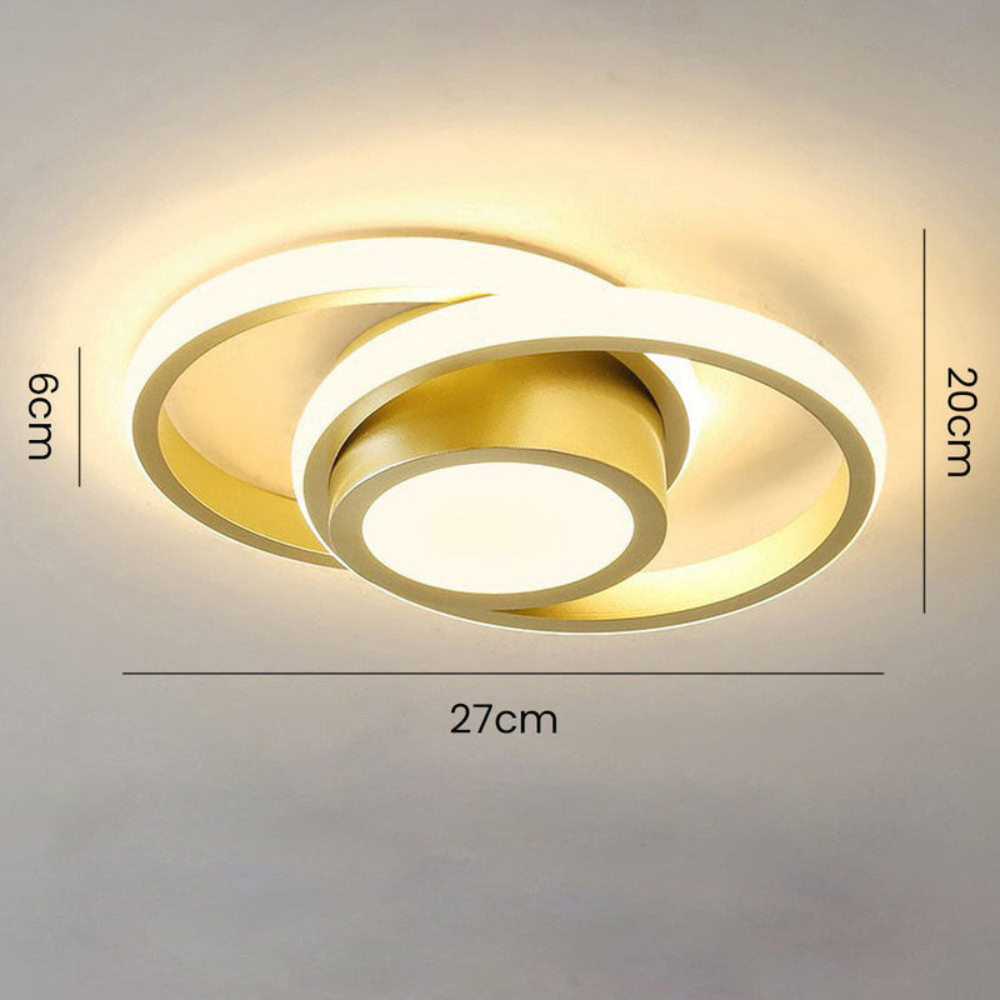 Modern Minimalist Halo Ceiling Light | Soft LED Flush Mount for Elegant Interiors