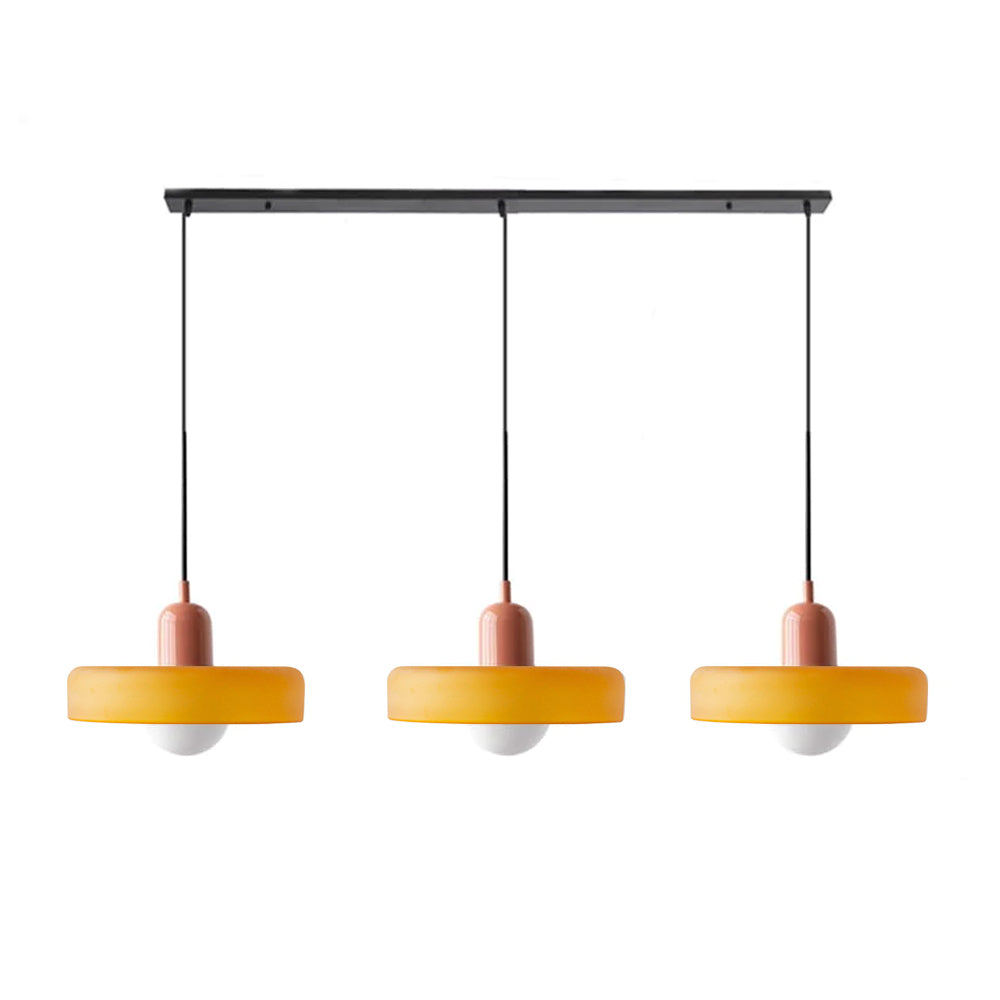 Modern Pendant Light | Triple Glass Ceiling Fixture