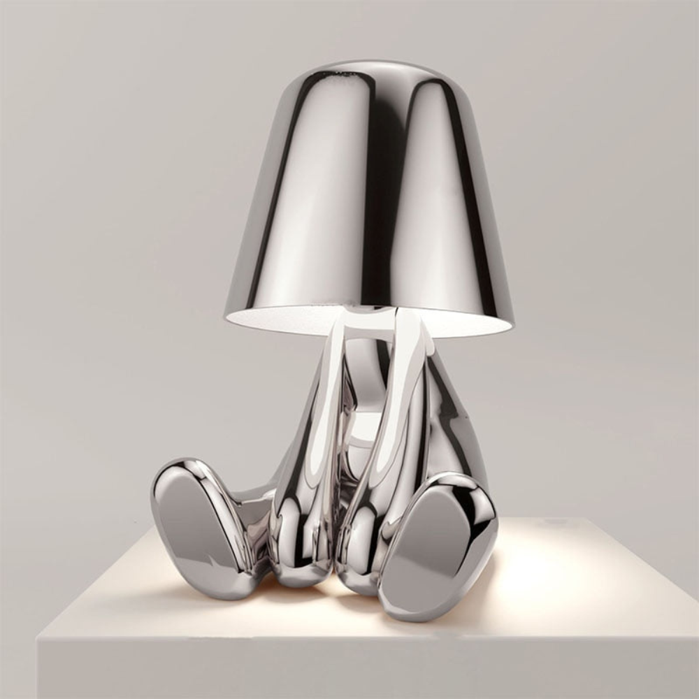 Living Room Modern Sculptural Table Lamp | Abstract Sitting Figure