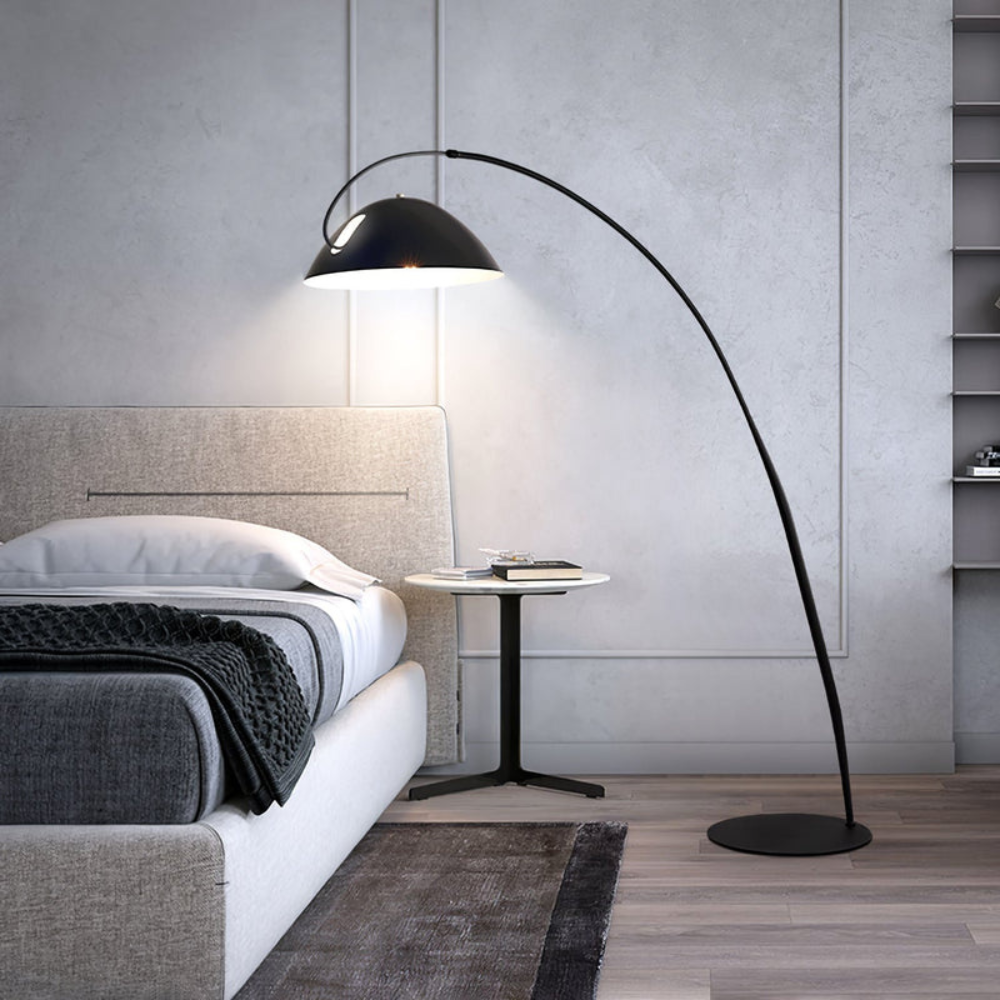 Elegant Curved Floor Lamp | Modern Arched Standing Light