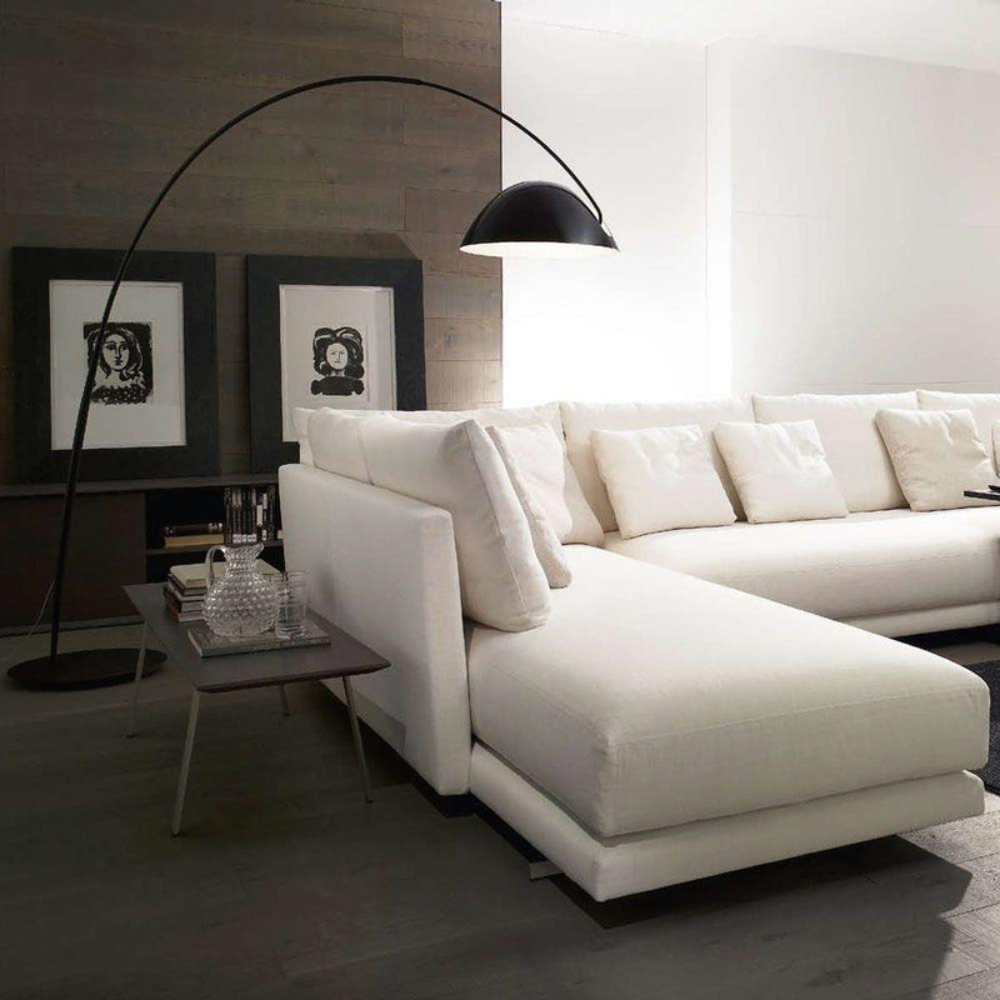 Elegant Curved Floor Lamp | Modern Arched Standing Light