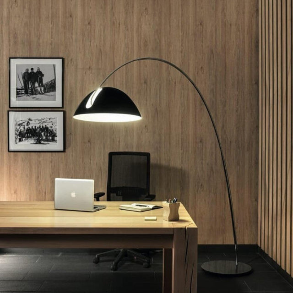 Elegant Curved Floor Lamp | Modern Arched Standing Light