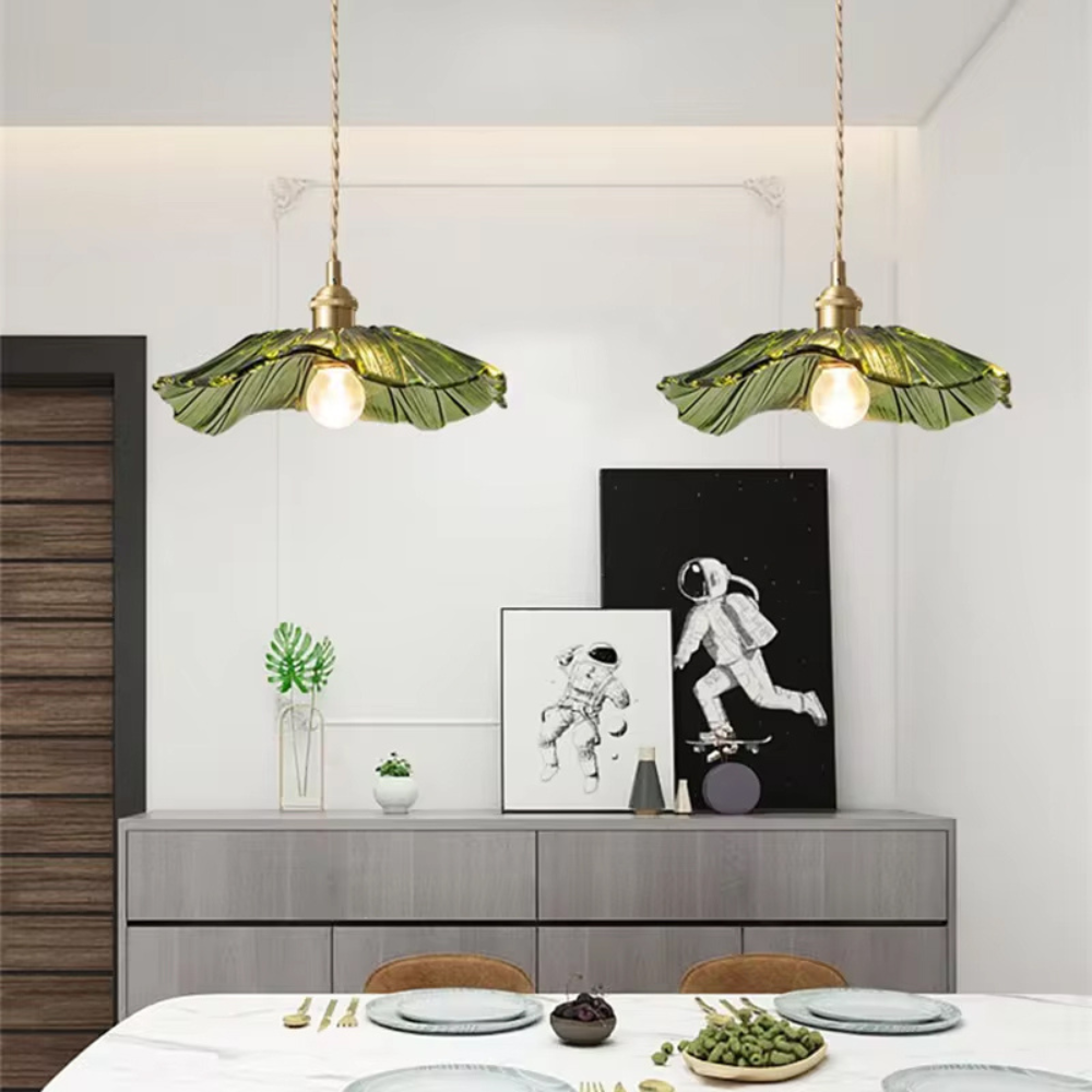 Vintage Pendant Light | Floral Hanging Fixture for Living Room, Bedroom, Dining Area
