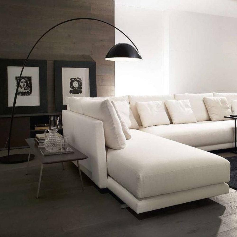 Elegant Curved Floor Lamp | Modern Arched Standing Light