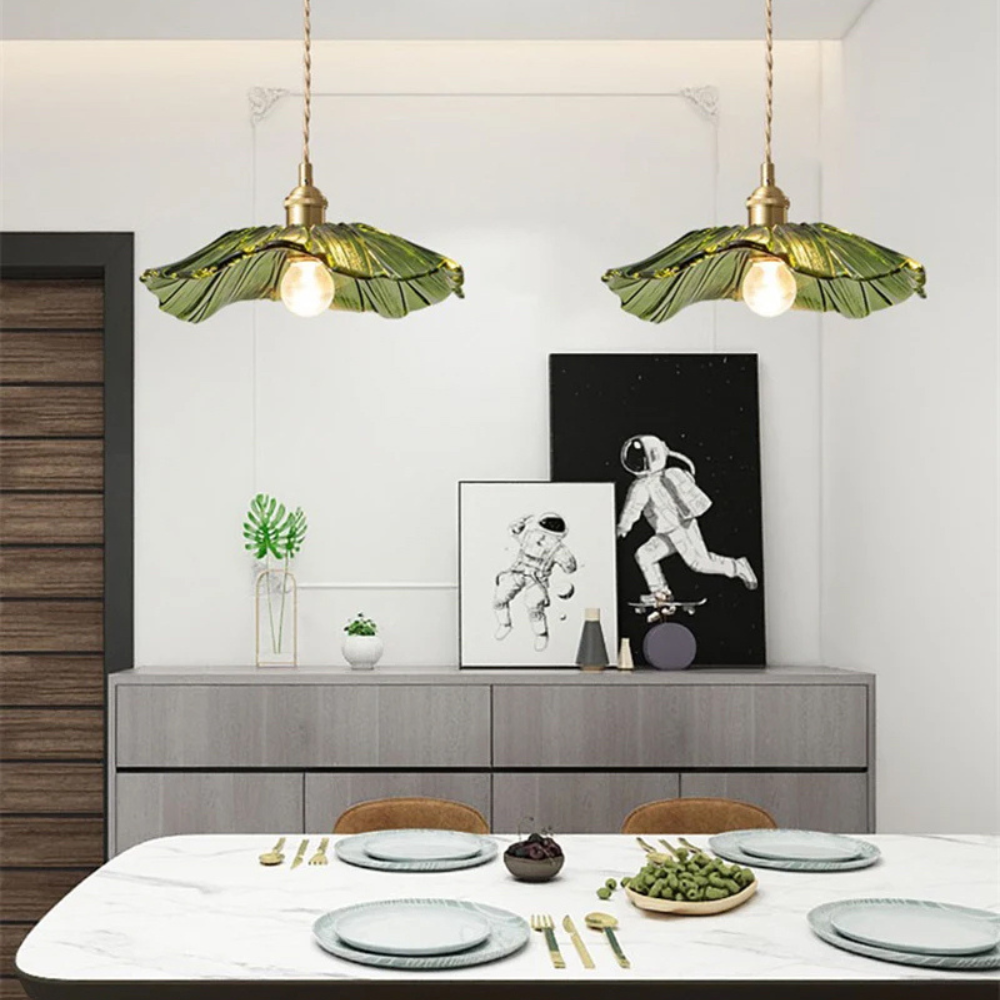 Vintage Pendant Light | Floral Hanging Fixture for Living Room, Bedroom, Dining Area