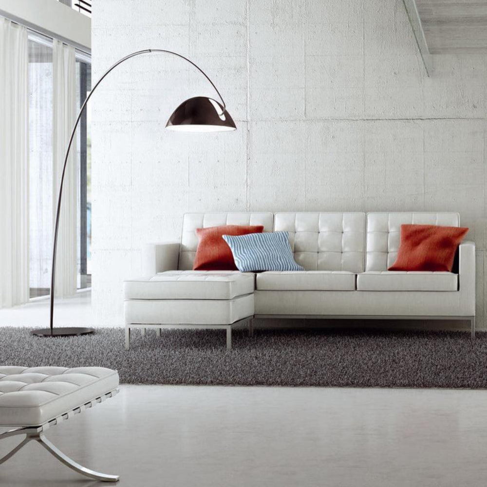 Elegant Curved Floor Lamp | Modern Arched Standing Light