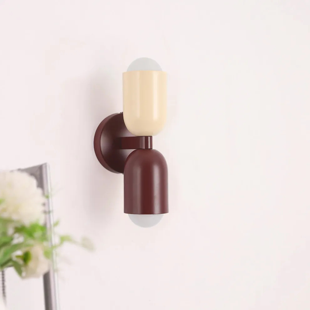 Double Headed Colorful Wall Lamp | Modern Art Inspired Accent Light