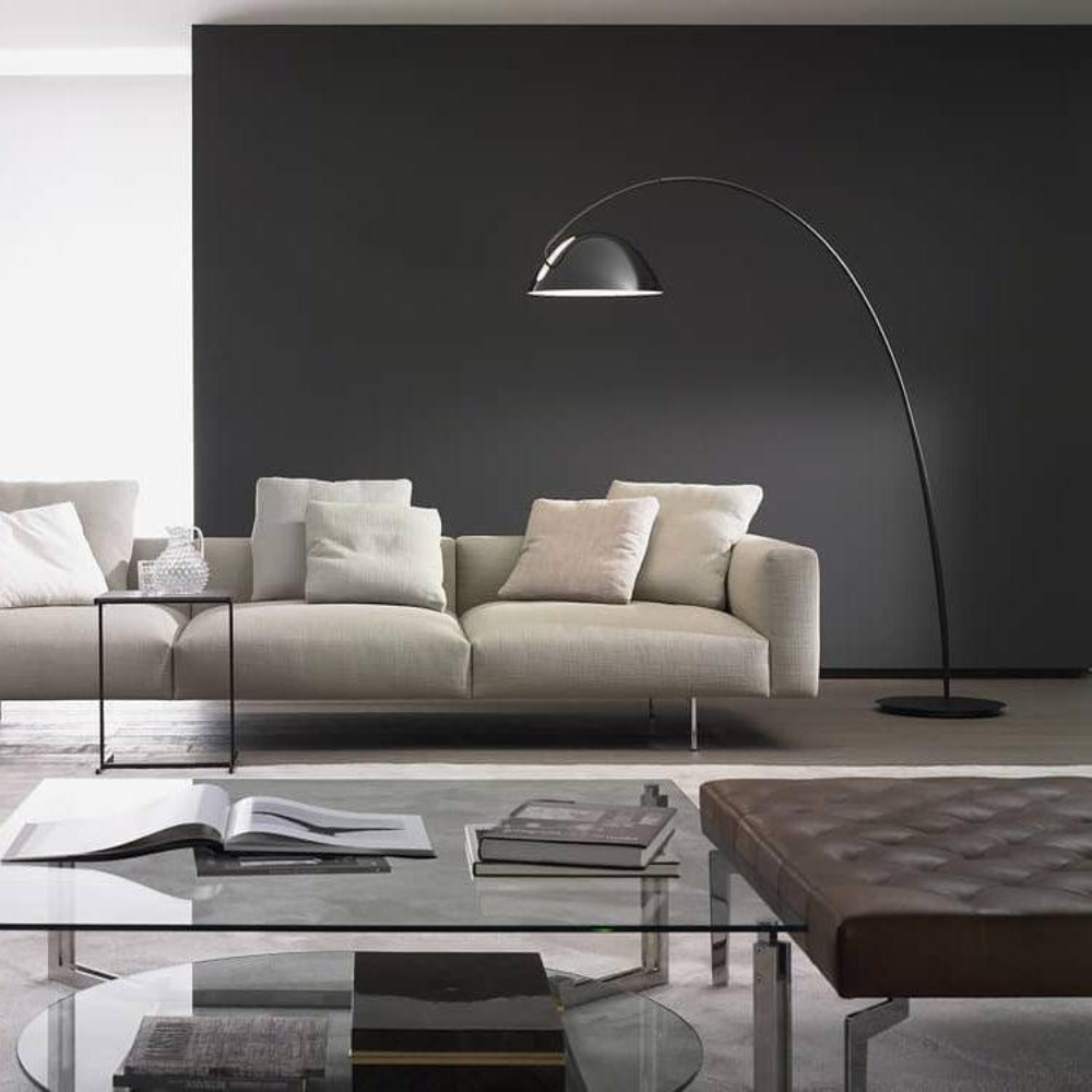 Elegant Curved Floor Lamp | Modern Arched Standing Light