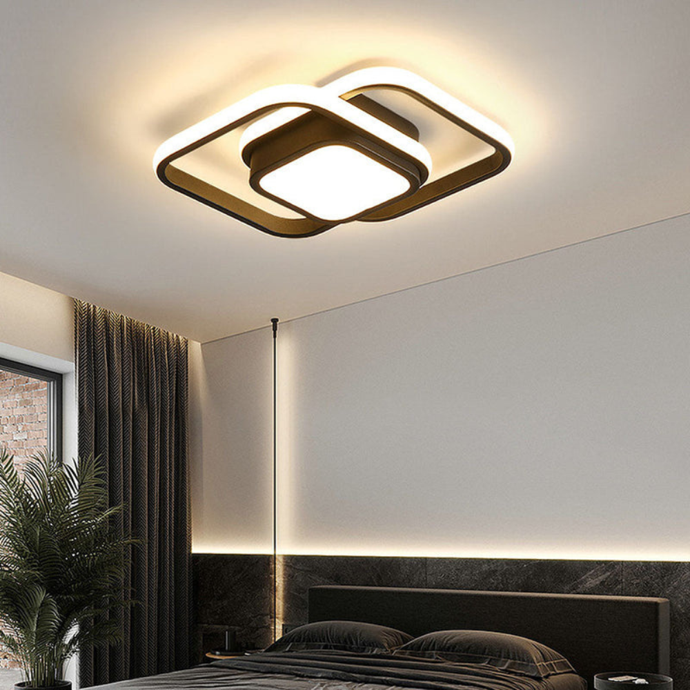 Modern Minimalist Halo Ceiling Light | Soft LED Flush Mount for Elegant Interiors