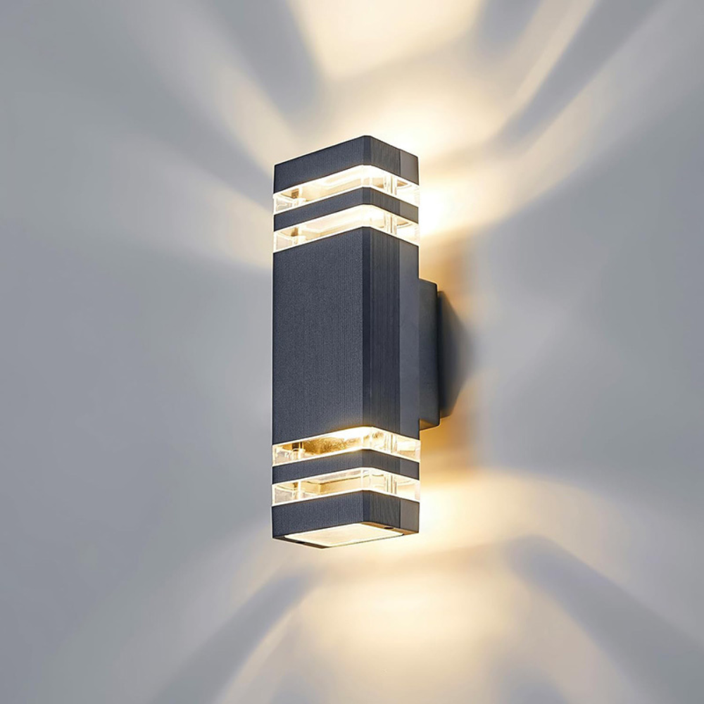 Modern Up Down LED Wall Light | Waterproof Outdoor Sconce for Porch, Garden & Entryway