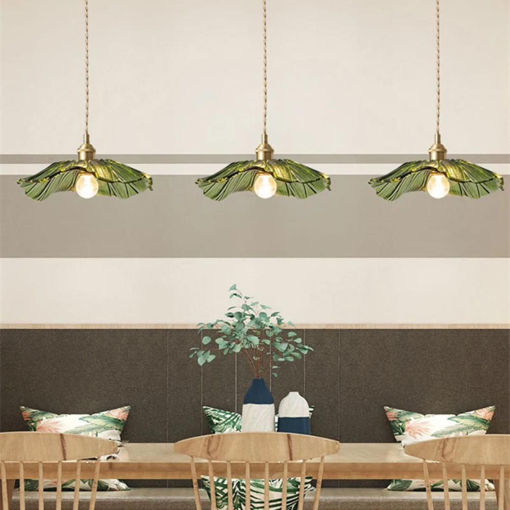 Vintage Pendant Light | Floral Hanging Fixture for Living Room, Bedroom, Dining Area