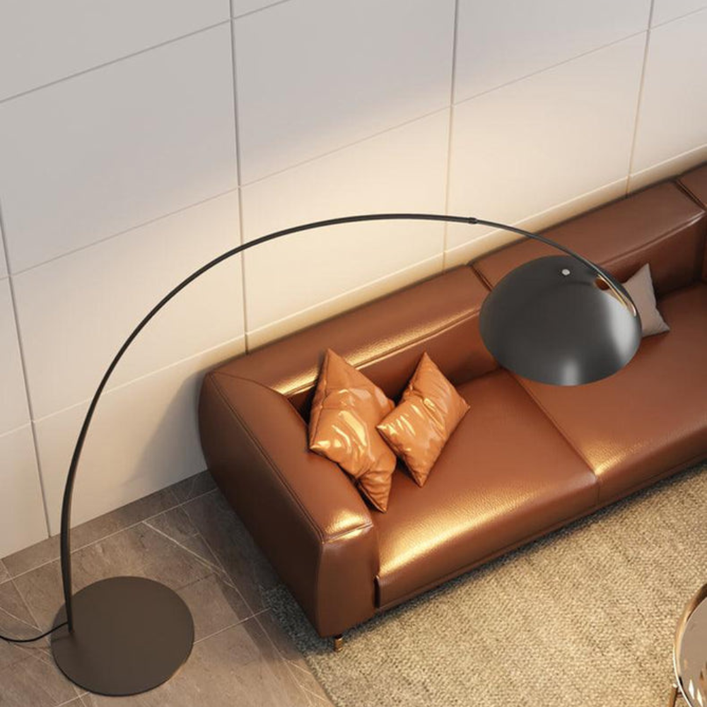 Elegant Curved Floor Lamp | Modern Arched Standing Light