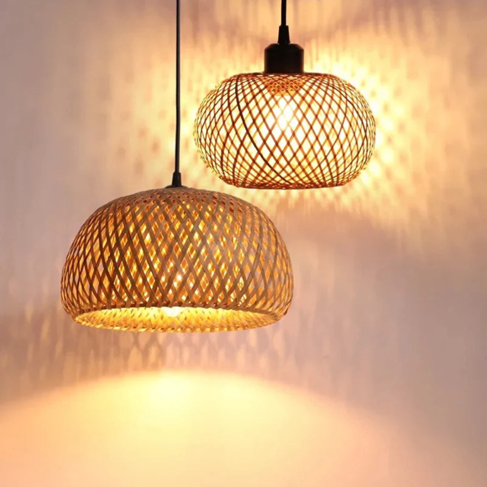 Pendant Light | Rattan Fixture for Dining Rooms and Restaurants