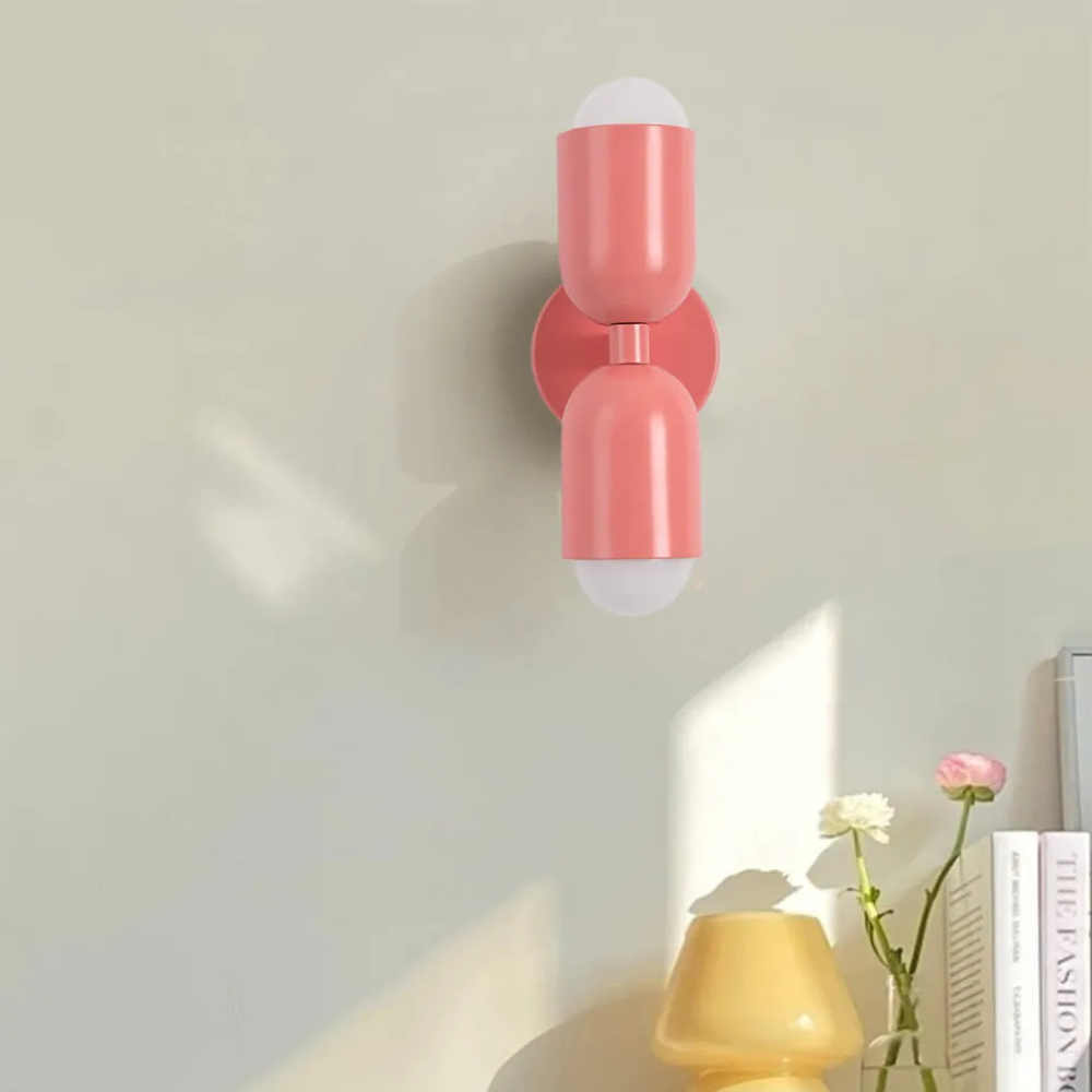 Double Headed Colorful Wall Lamp | Modern Art Inspired Accent Light
