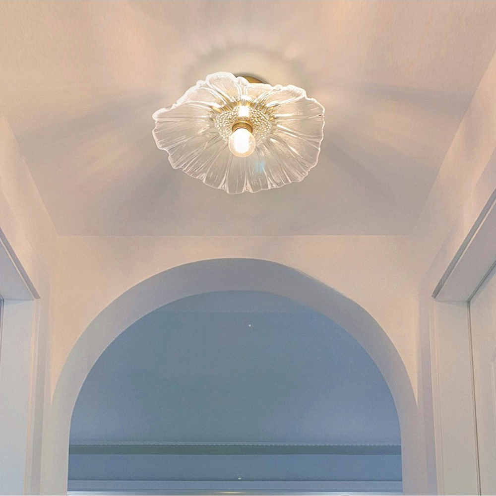 Vintage Pendant Light | Floral Hanging Fixture for Living Room, Bedroom, Dining Area