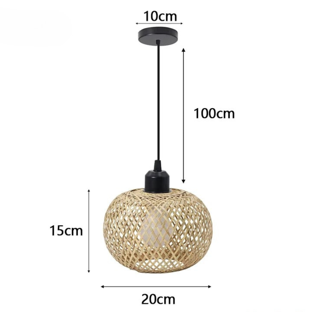 Pendant Light | Rattan Fixture for Dining Rooms and Restaurants