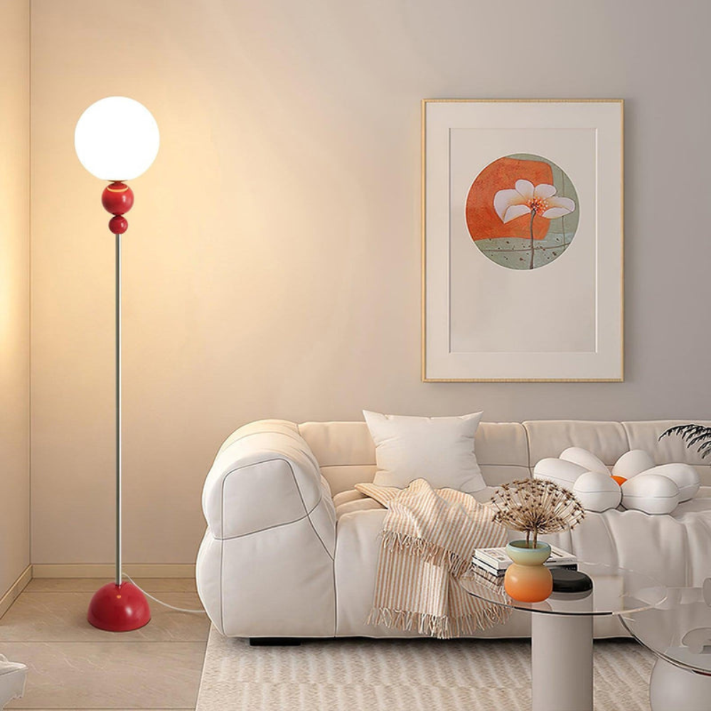 Minimalist Round Floor Lamp | Modern Standing Light for Living Spaces