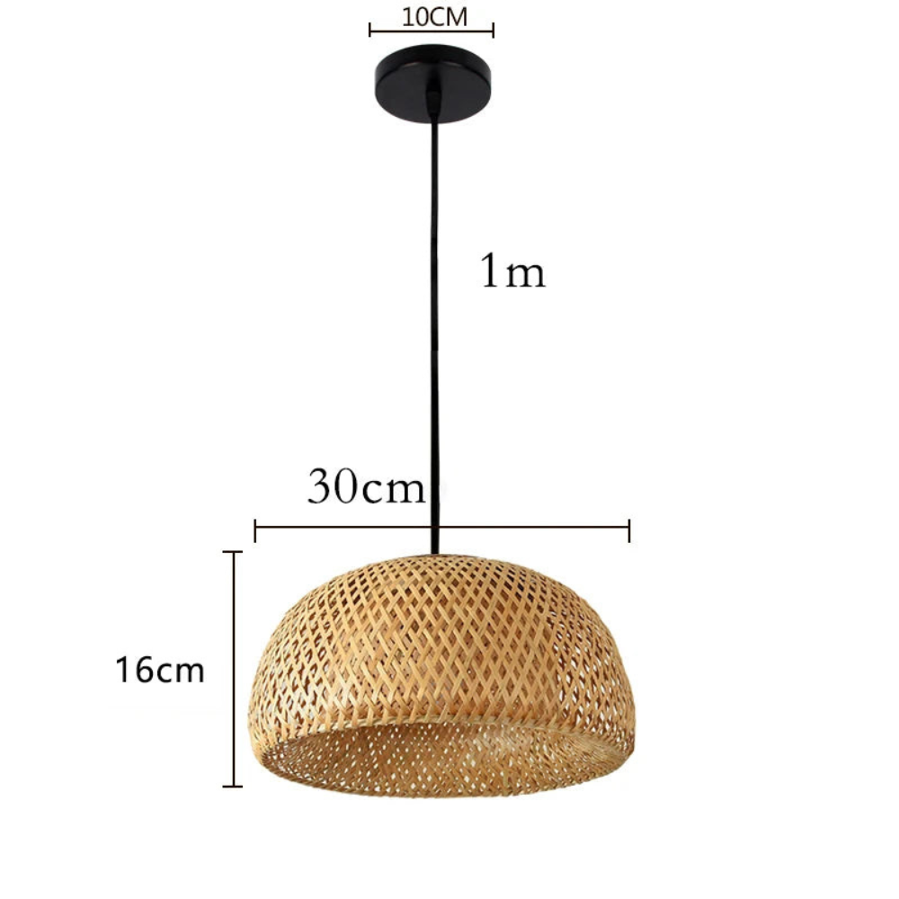 Pendant Light | Rattan Fixture for Dining Rooms and Restaurants