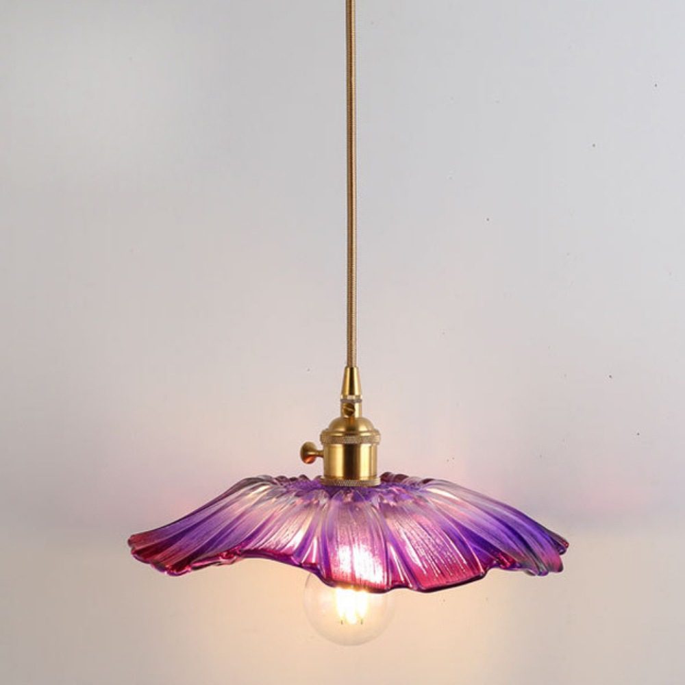 Vintage Pendant Light | Floral Hanging Fixture for Living Room, Bedroom, Dining Area