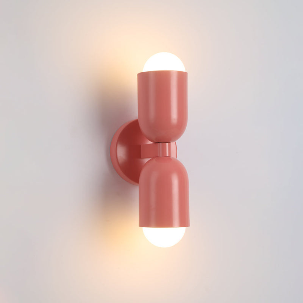 Double Headed Colorful Wall Lamp | Modern Art Inspired Accent Light