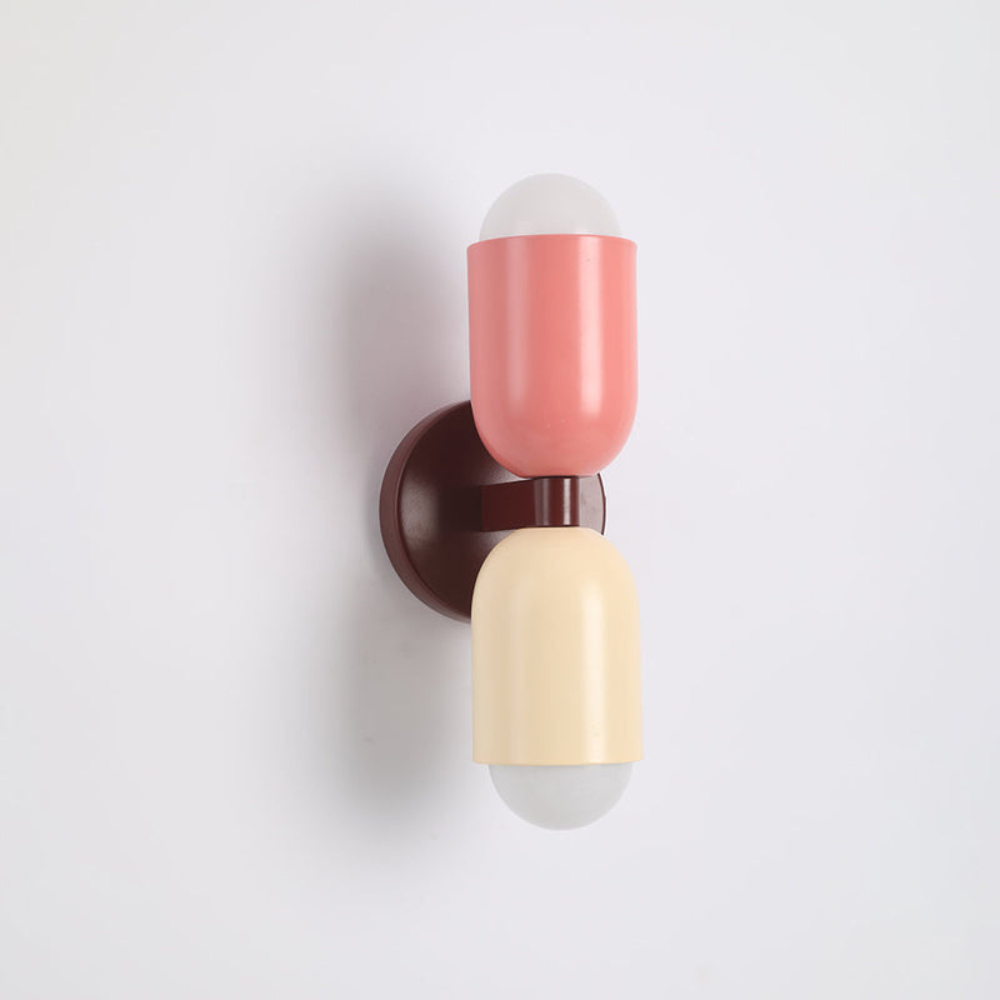 Double Headed Colorful Wall Lamp | Modern Art Inspired Accent Light