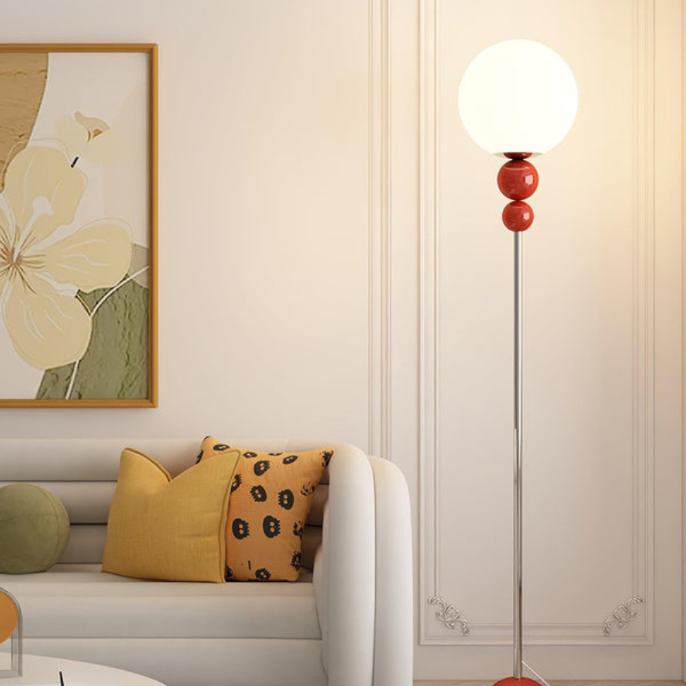 Minimalist Round Floor Lamp | Modern Standing Light for Living Spaces