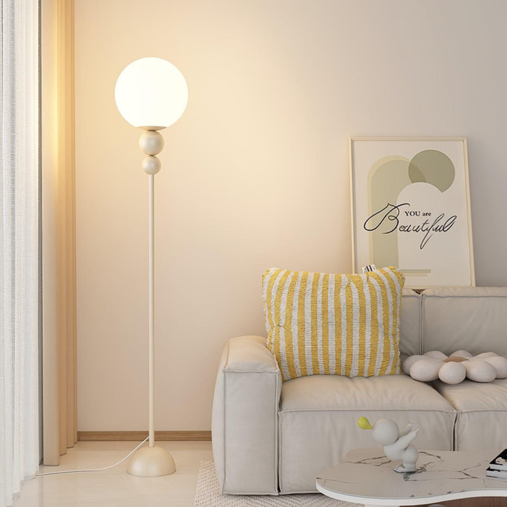 Minimalist Round Floor Lamp | Modern Standing Light for Living Spaces