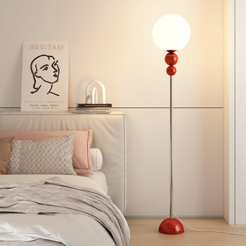 Minimalist Round Floor Lamp | Modern Standing Light for Living Spaces