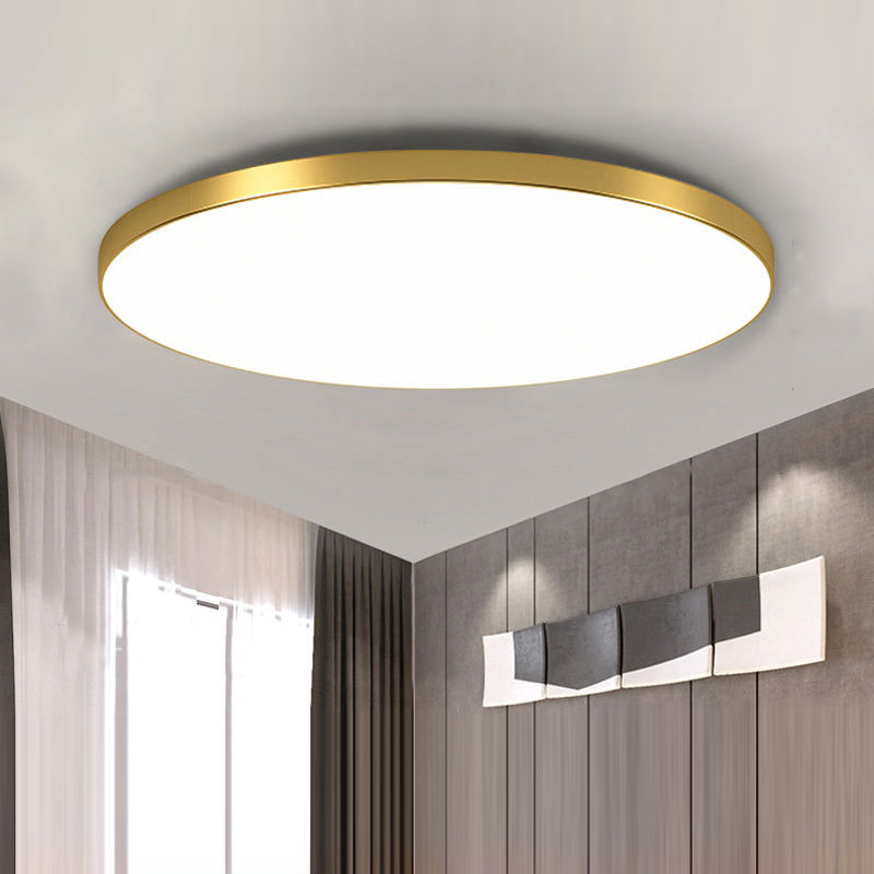 Bedroom Minimalist Ceiling Light | Round LED Flush