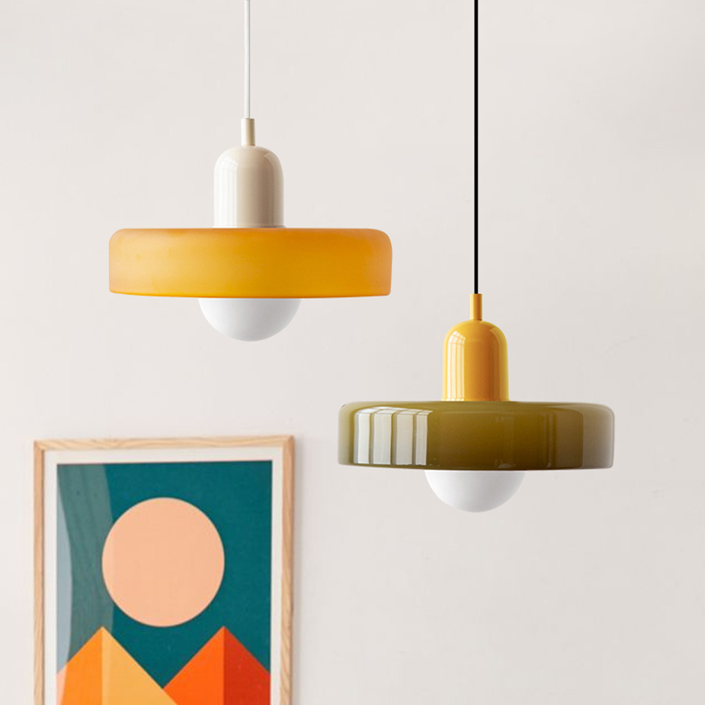 Dining Room Modern Pendant Light | Bauhaus Glass Halo