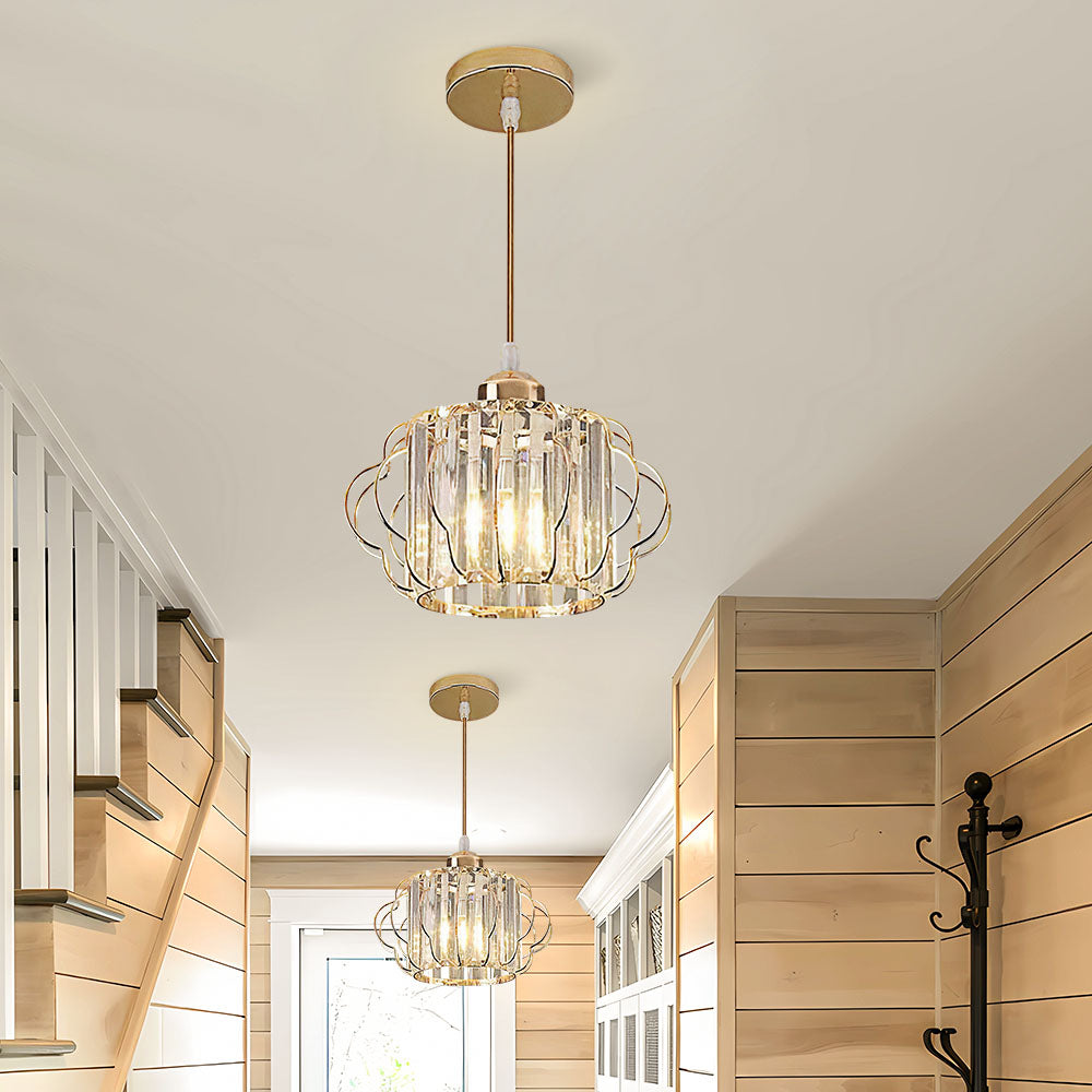 Ceiling Light | Modern Geometric Cage Fixture