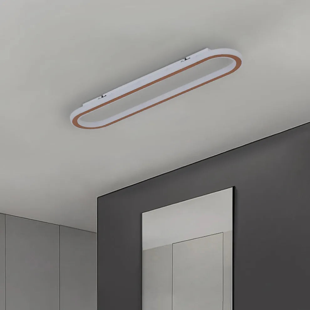 Minimalist Rectangular LED Ceiling Light | Modern Flush Mount Fixture for Living Room or Bedroom