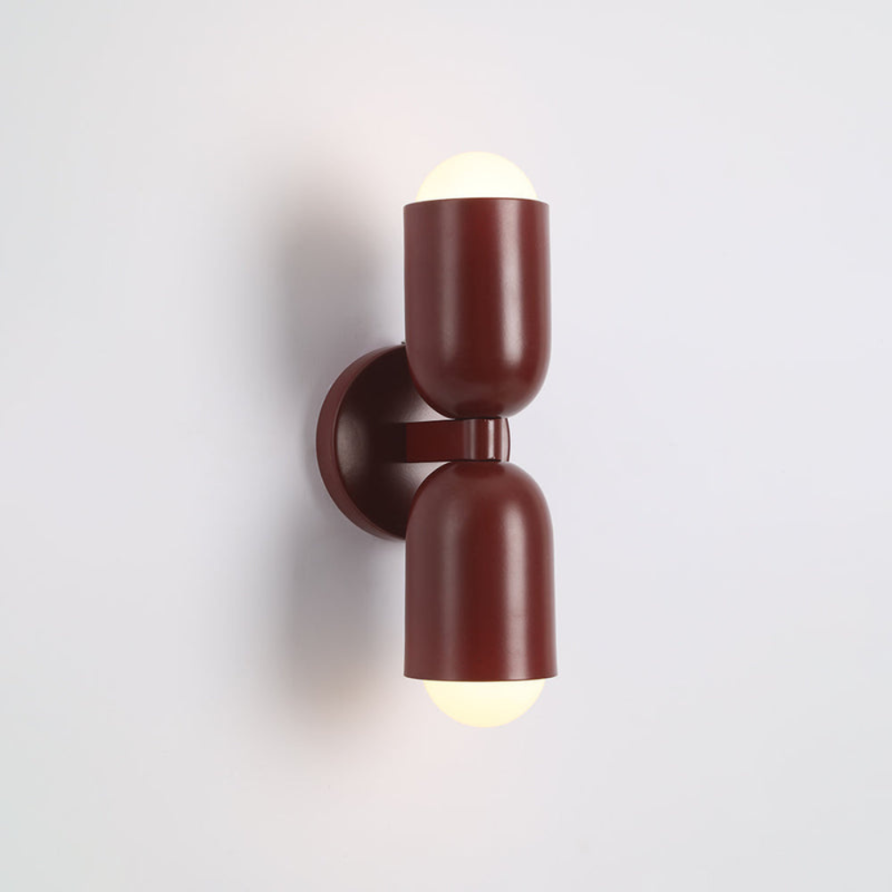 Double Headed Colorful Wall Lamp | Modern Art Inspired Accent Light