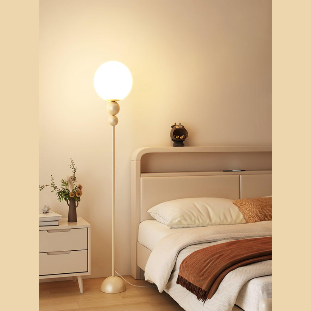 Minimalist Round Floor Lamp | Modern Standing Light for Living Spaces