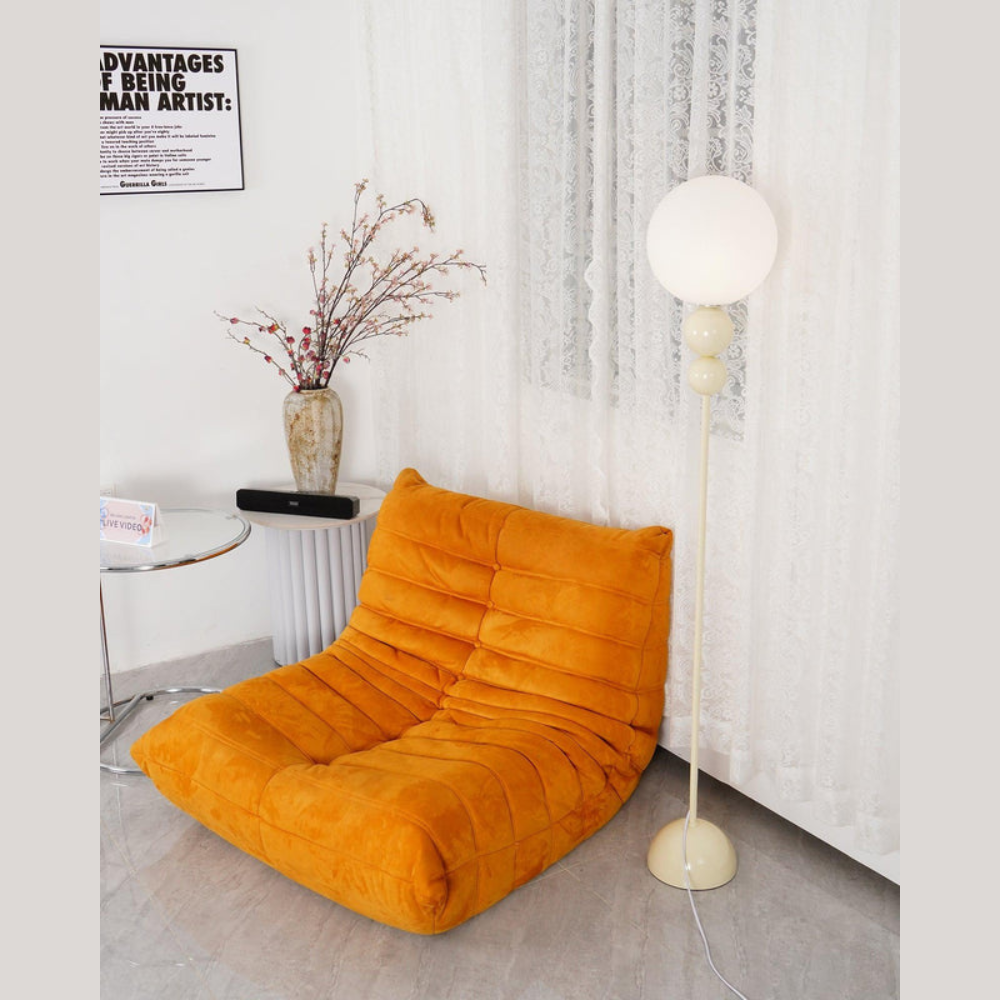Minimalist Round Floor Lamp | Modern Standing Light for Living Spaces