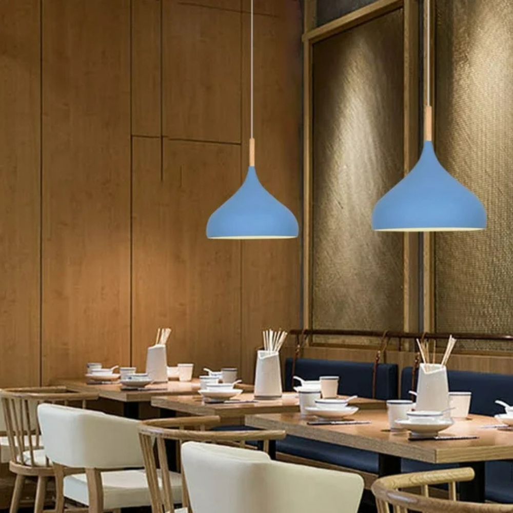 Nordic Pendant Light | Colorful LED Ceiling Fixture for Bedroom or Living Room